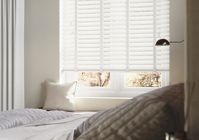 Ecowood Deluxe, Cotton White Satin - Twist&Fit Venetian Blind - Image 5